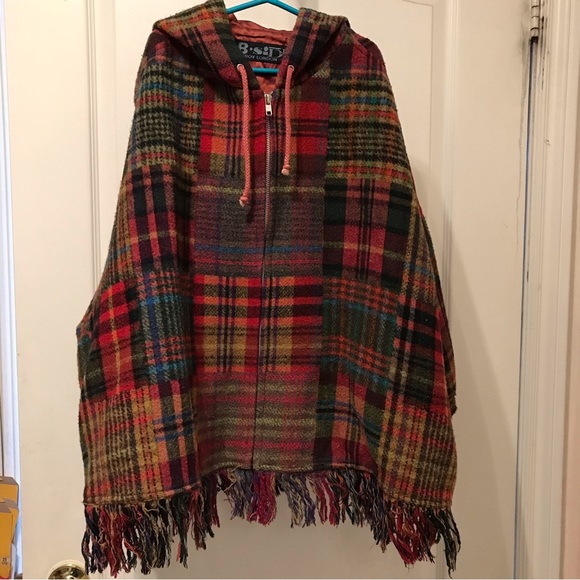 Vintage Child  hooded Plaid Cape - Bside by Boy London - Picture 6 of 10